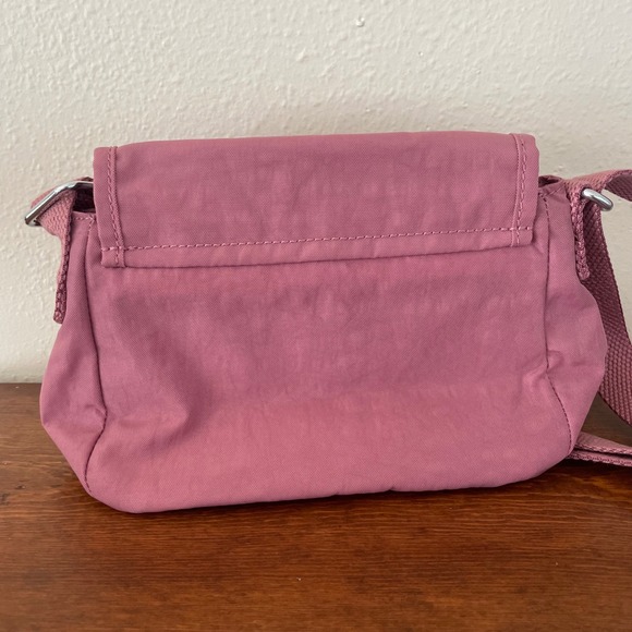 Kipling Sabian Crossbody Bag Sweet Pink Mauve Monkey Charm NWT - Picture 8 of 16